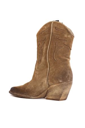 Camel Suede Texan Boot ELENA IACHI | E2016VELOURCAMEL